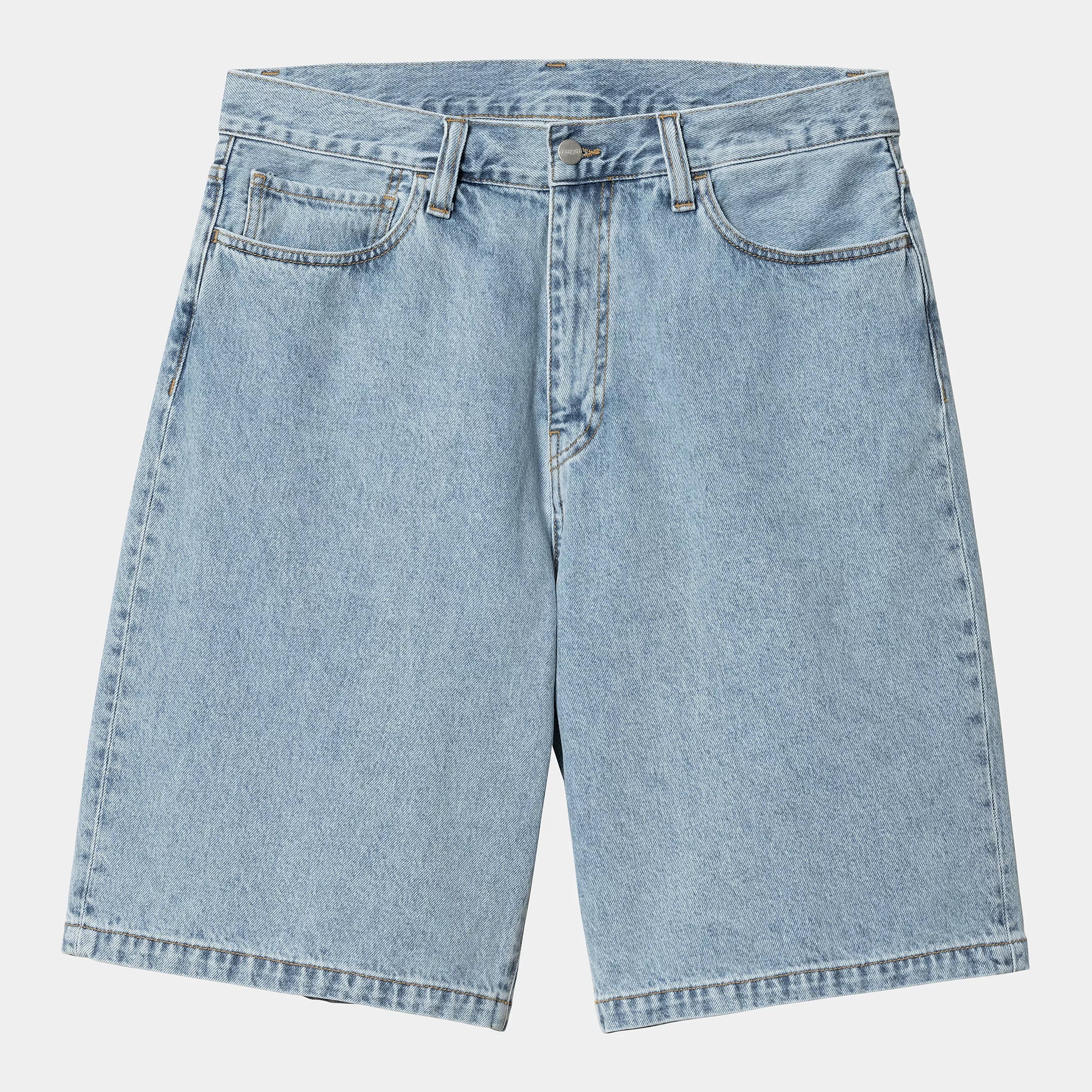 Carhartt WIP Landon Loose Fit Denim Shorts Blue Bleached