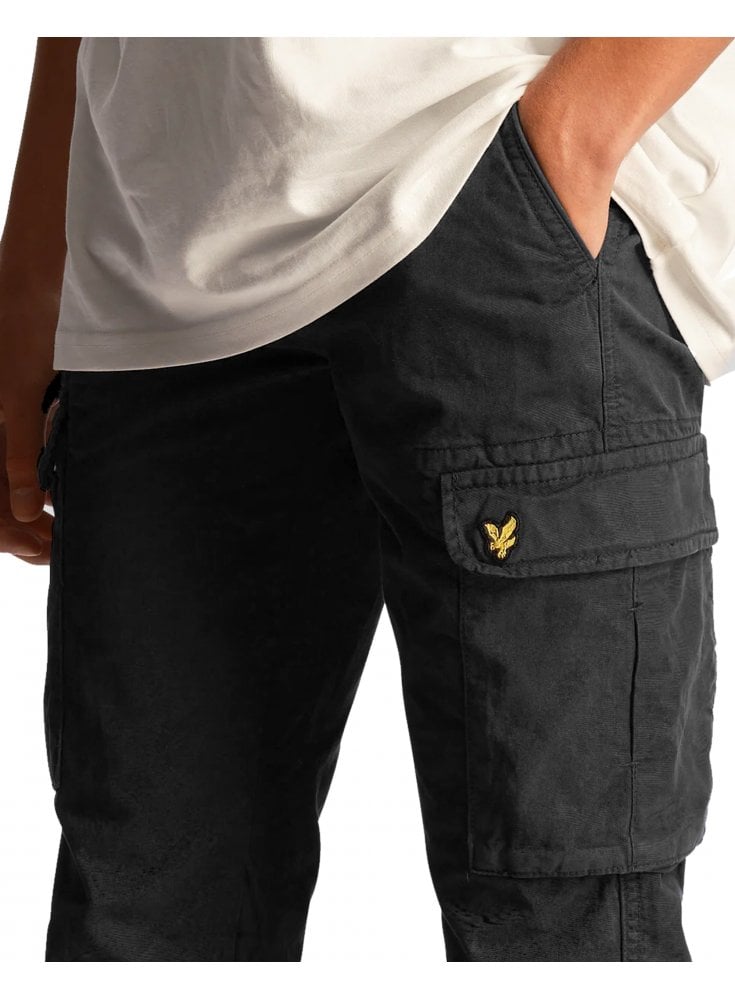 Lyle & Scott Main Road Cargo Trousers Jet Black