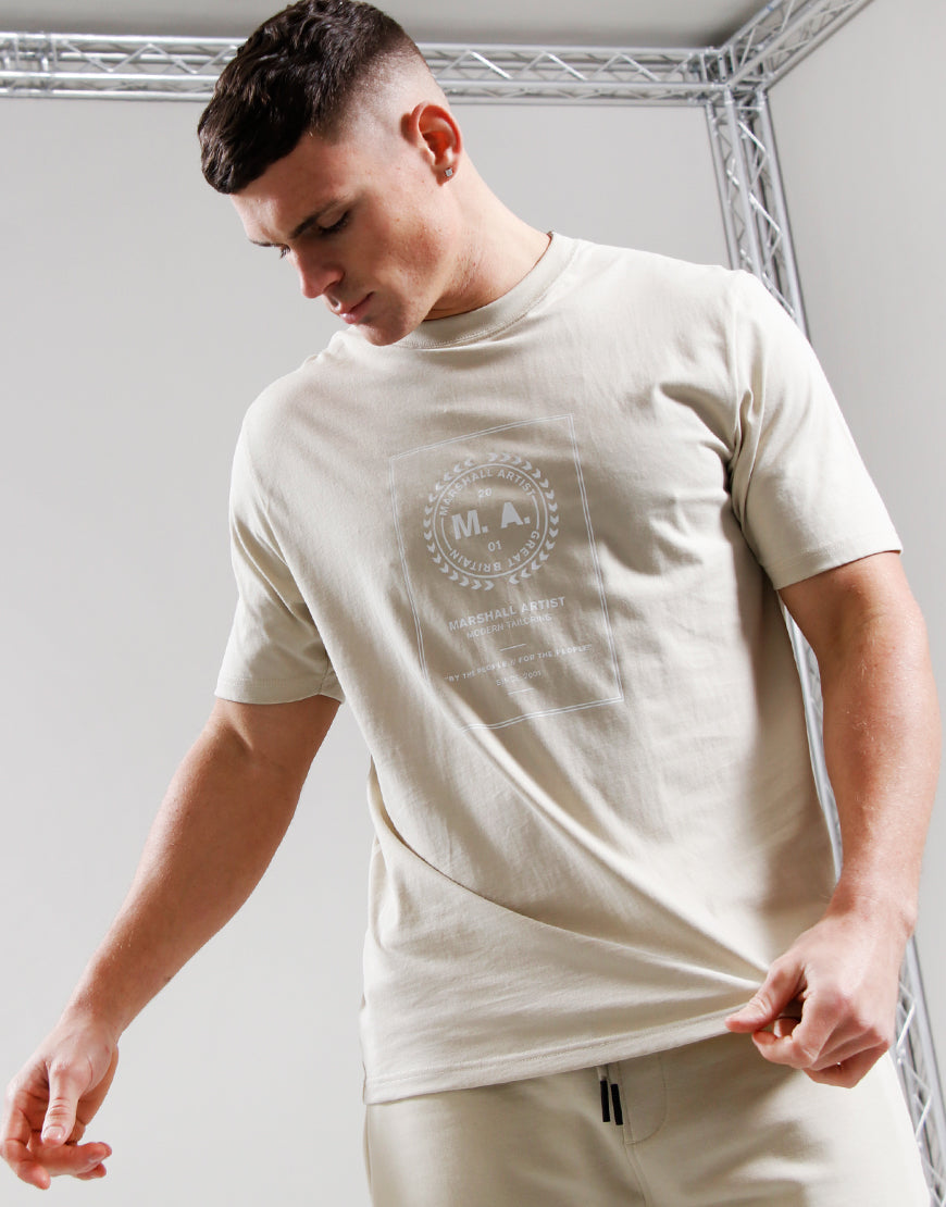 Marshall Artist Cartellino Graphic T-Shirt Sandstone