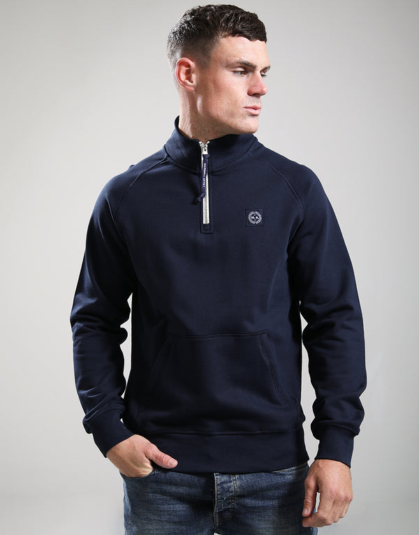 Marshall Artist Foundation 1/4 Zip Sweat Navy