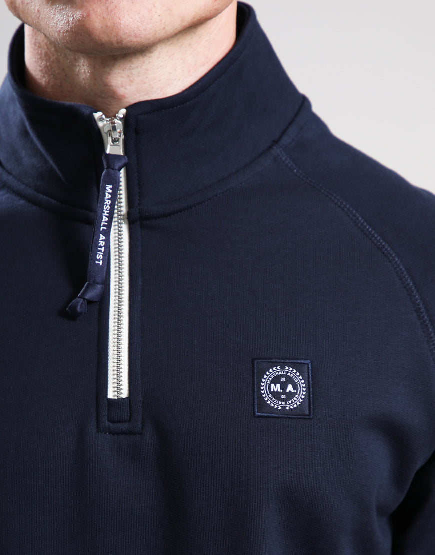 Marshall Artist Foundation 1/4 Zip Sweat Navy