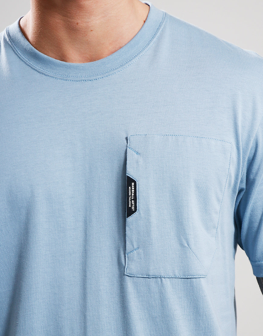 Marshall Artist Minvera Pocket Tee Dusk Blue
