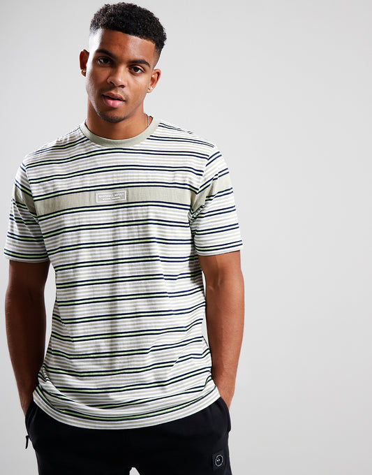 Marshall Artist Montesano Stripe T-Shirt Sandstone