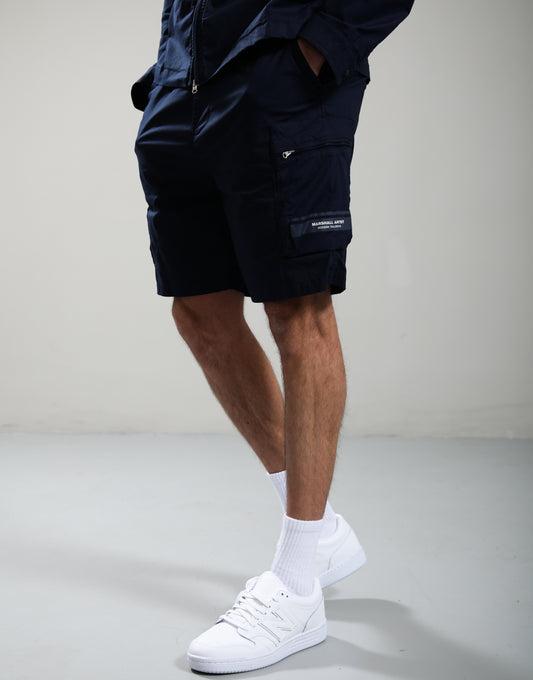 Marshall Artist Seafield Cargo Shorts Navy