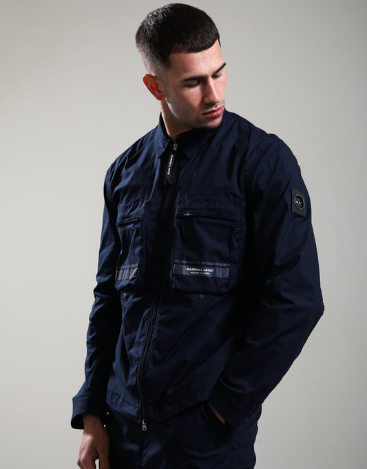 Marshall Artist Seafield Overshirt Navy