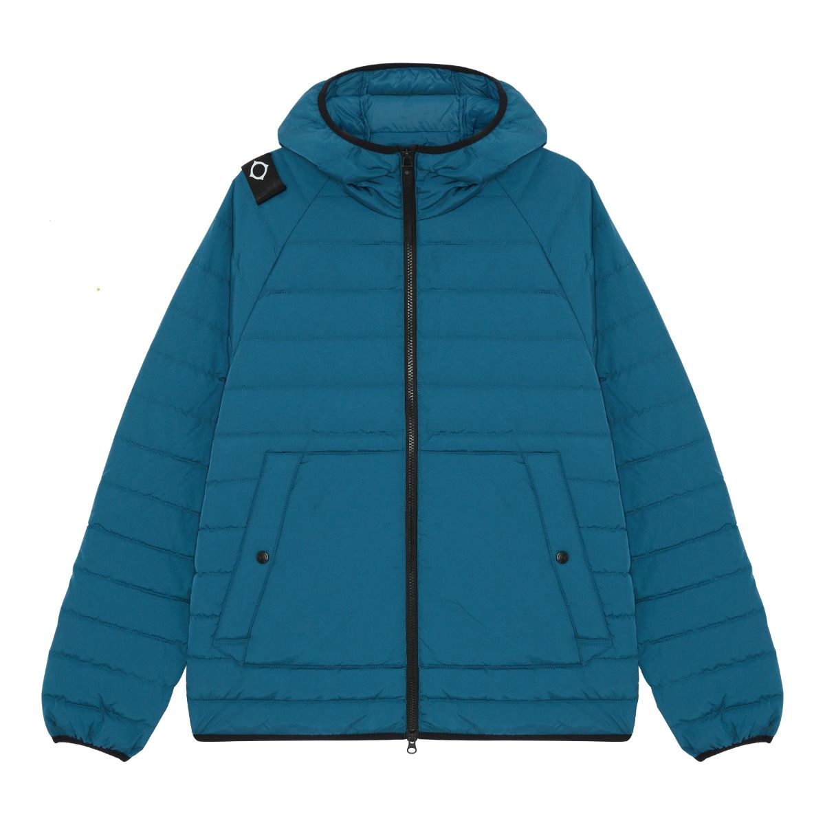 Ma.Strum Hooded Down Jacket Storm Blue