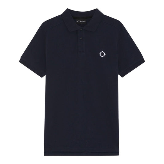 Ma.Strum SS Pique Polo in Ink Navy