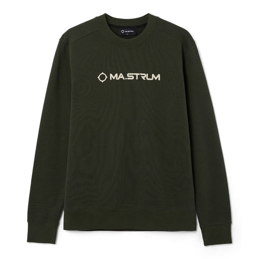 Ma.Strum Chest Logo Crew Sweat Oil Slick