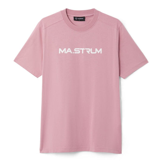 Ma.Strum Crew Neck Chest Print T-Shirt Dark Parma