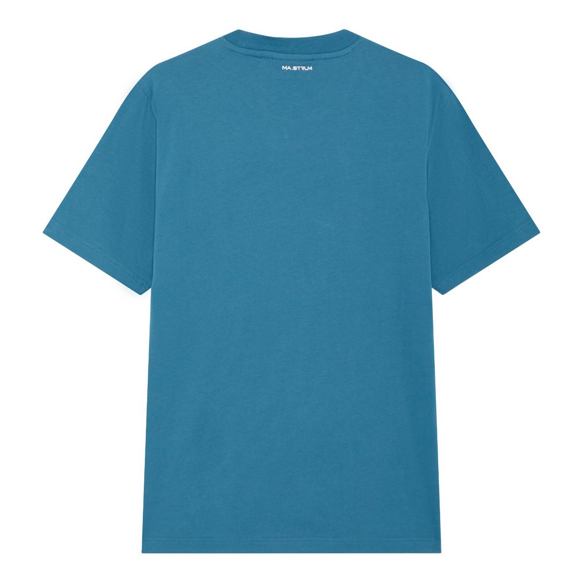 Ma.Strum Compass print Crew T-Shirt Storm Blue