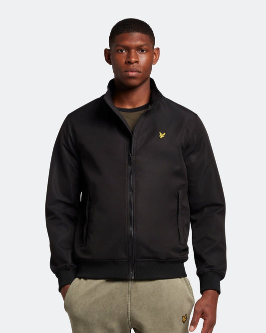 Lyle & Scott Fleece Lined Funnel Neck Jacket Jet Black