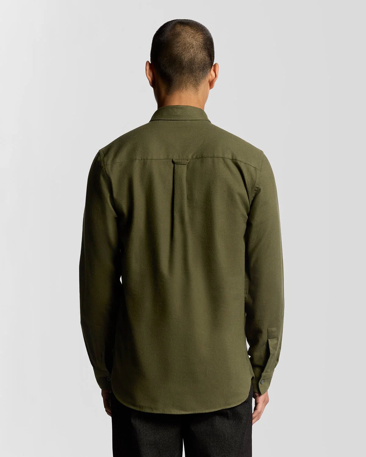 Lyle & Scott Plain Flannel Shirt Deep Depths