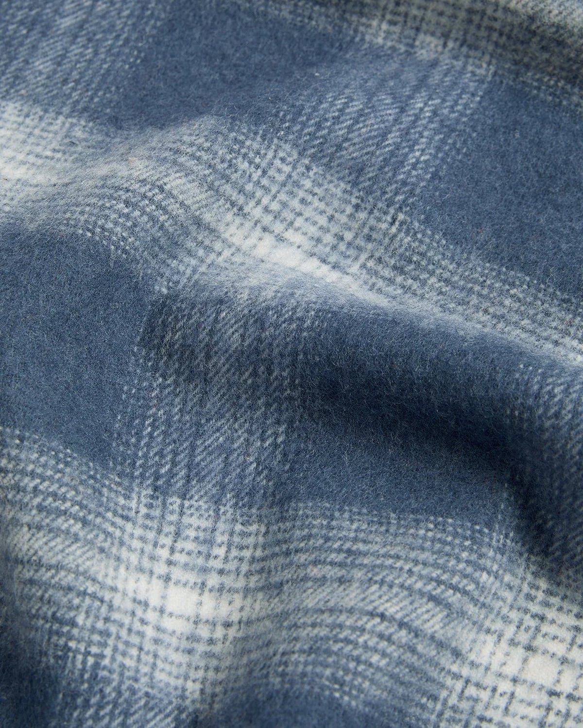Lyle & Scott Check Lambswool Scarf Night Sky Blue
