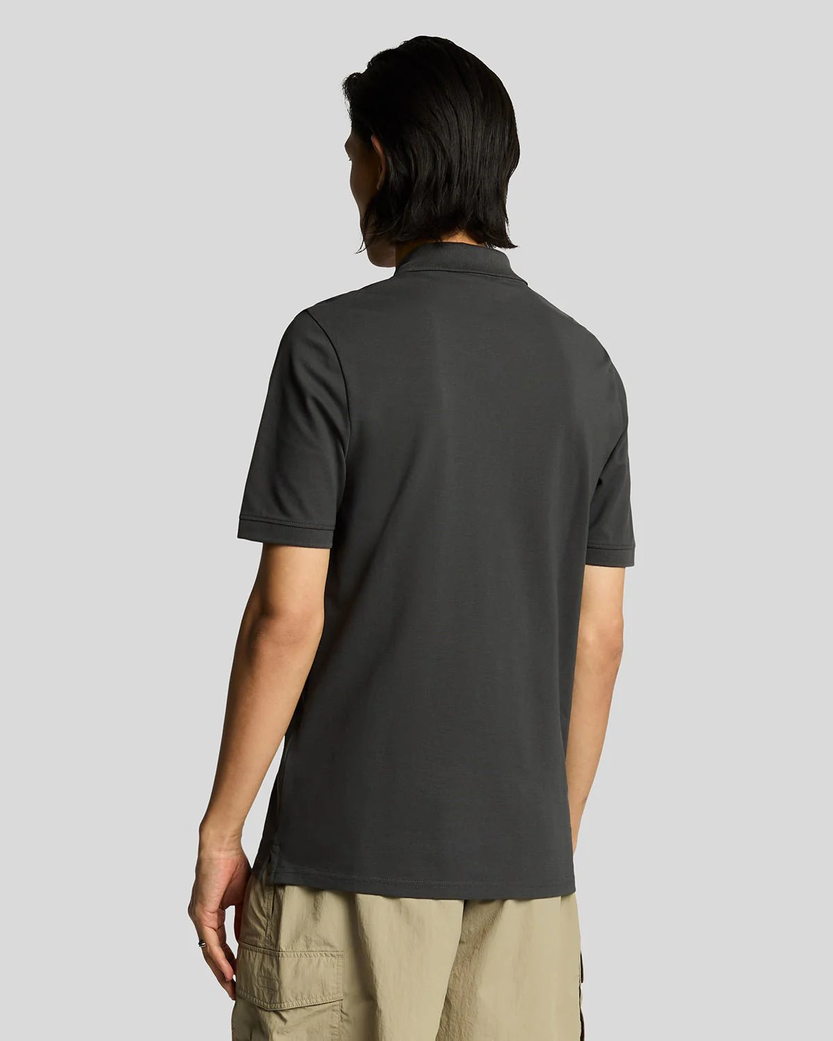Lyle & Scott Superfine Cotton Polo Gunmetal