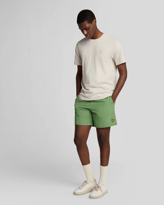 Lyle & Scott Plain Swimshort Smoke Green