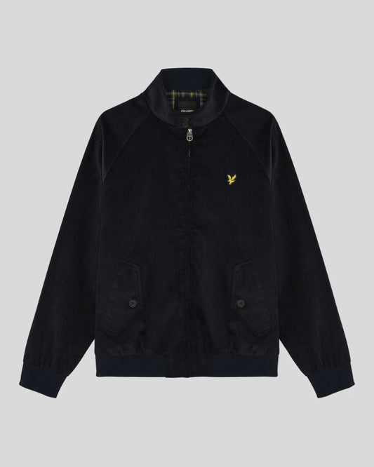 Lyle & Scott Corduroy Harrington Jacket Dark Navy