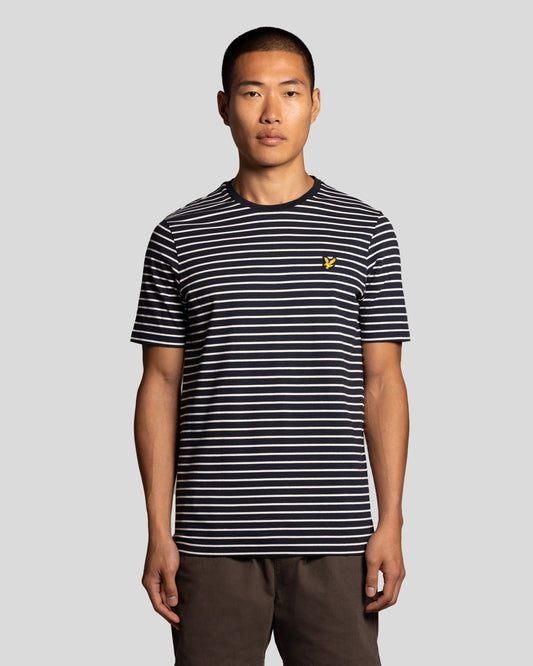 Lyle & Scott Breton Stripe T-Shirt Dark Navy