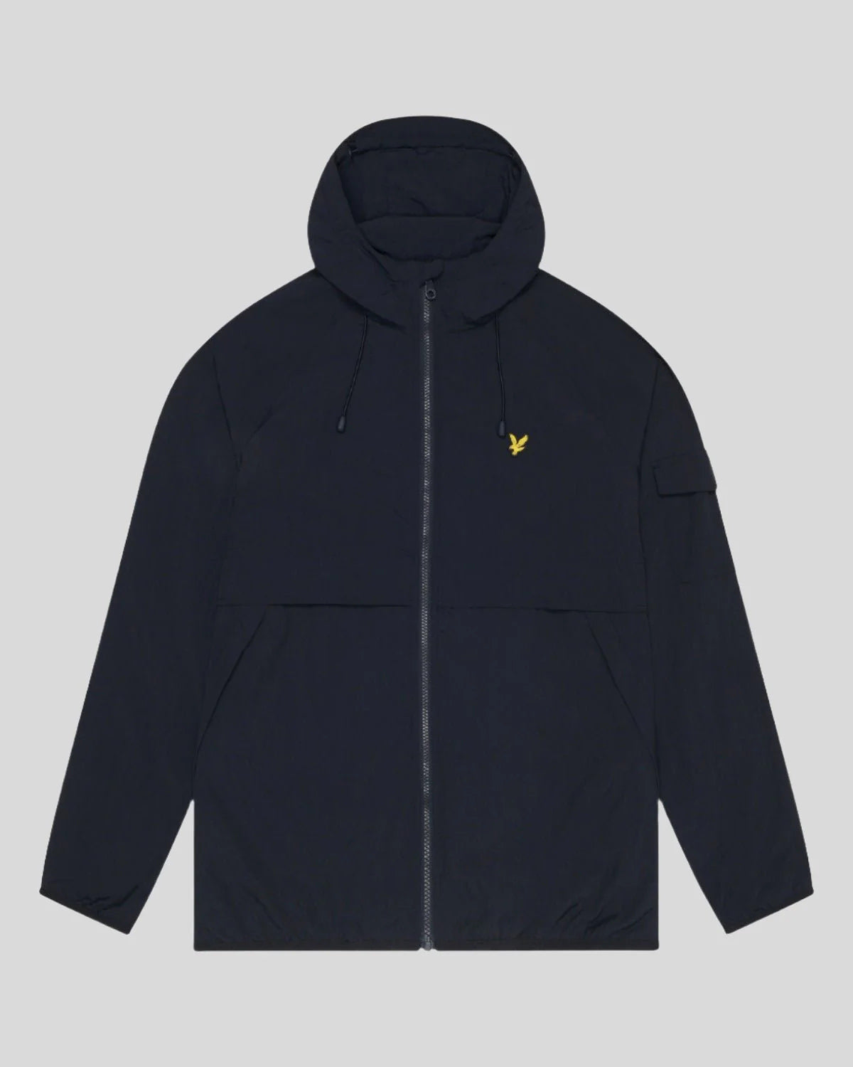 Lyle & Scott Hooded Windbreaker Jacket in Dark Navy