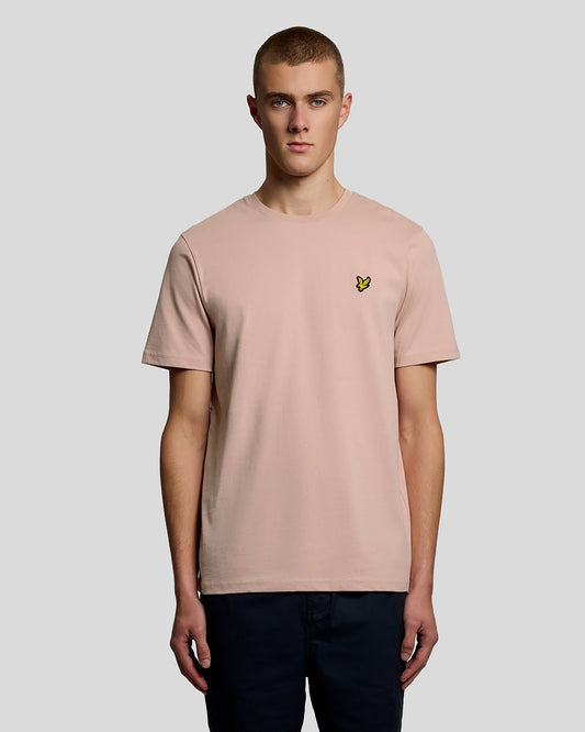 Lyle & Scott Crew Plain T-Shirt Pink Grapefruit