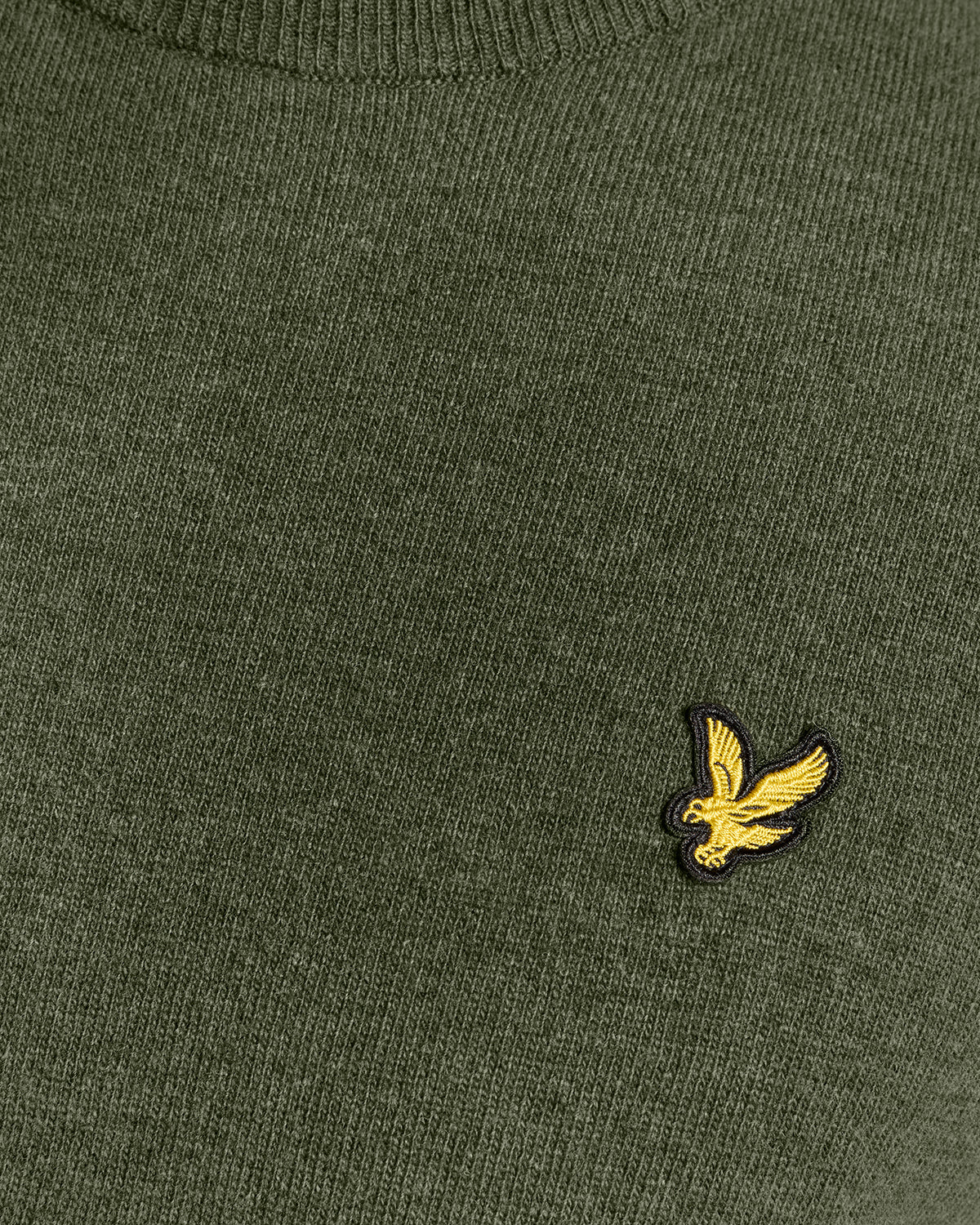Lyle & Scott Lambswool Blend Crew Neck Jumper Deep Depths Marl