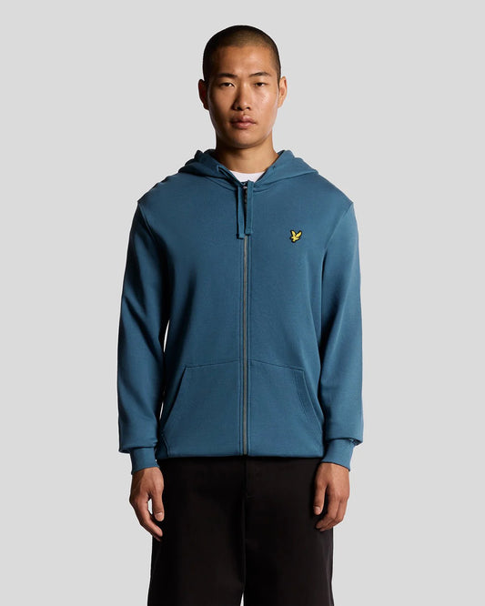 Lyle & Scott Zip Through Hoodie Deep Water