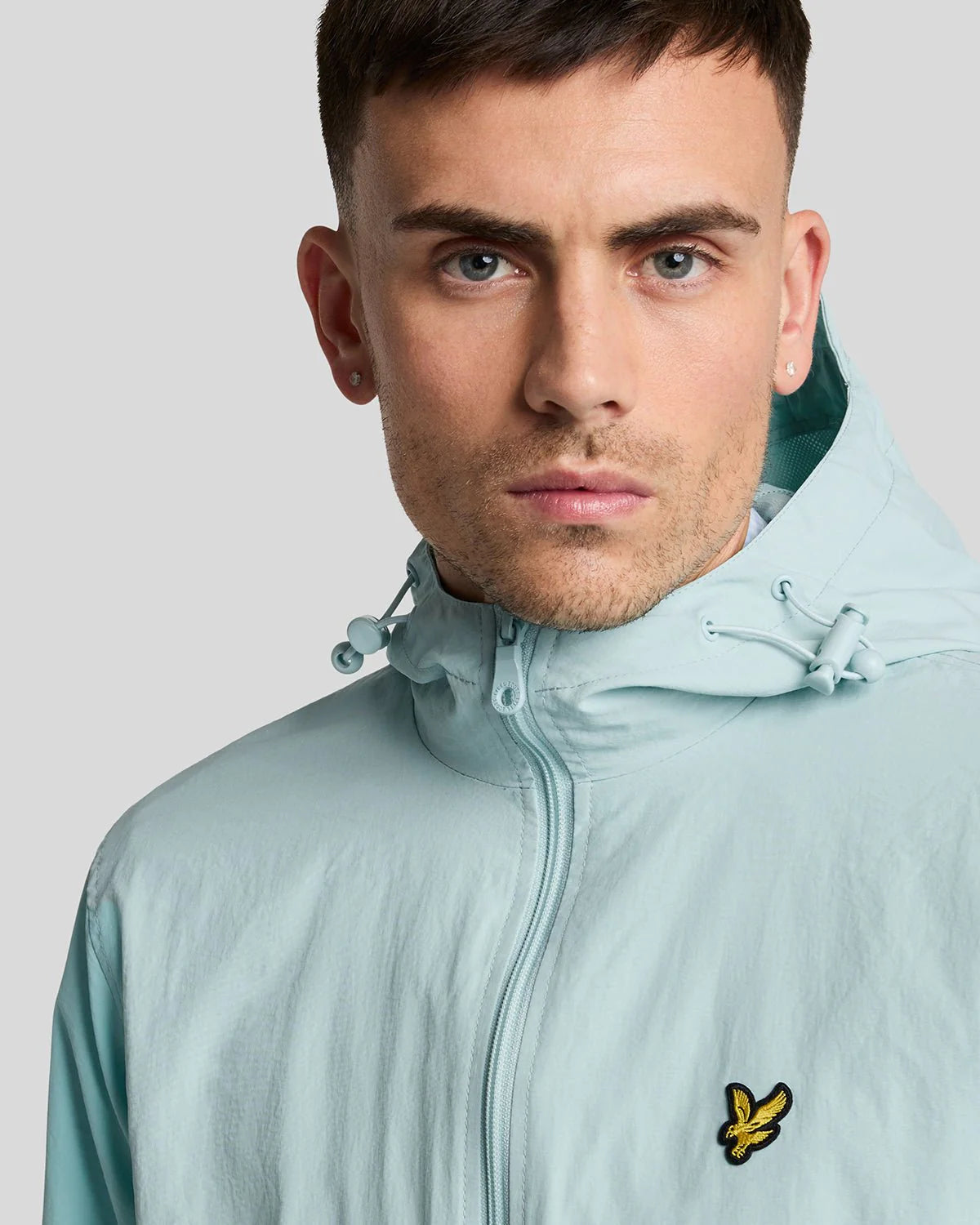 Lyle & Scott Zip Through Hooded Jacket Future Blue