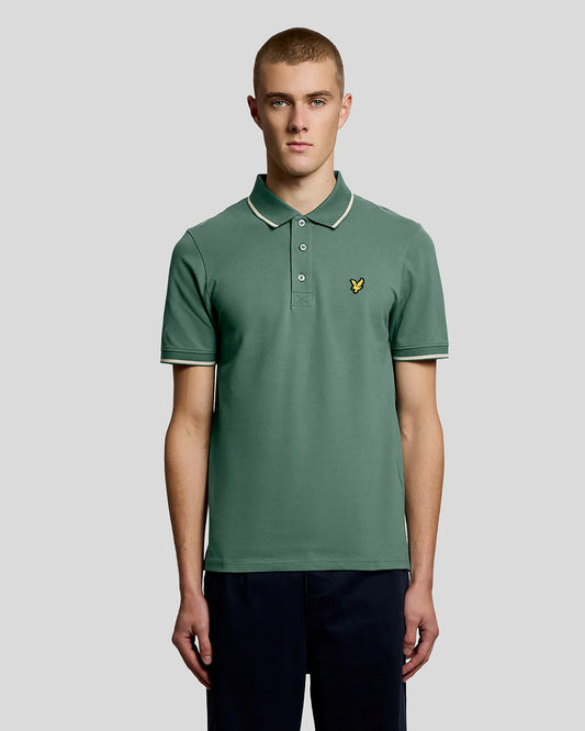 Lyle & Scott Tipped Polo Everglade