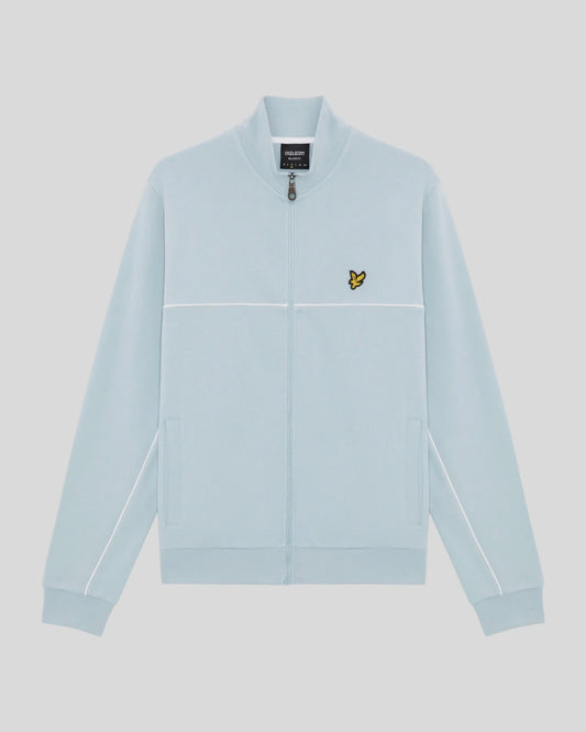 Lyle & Scott Piped Full Zip Track Top Opal Blue