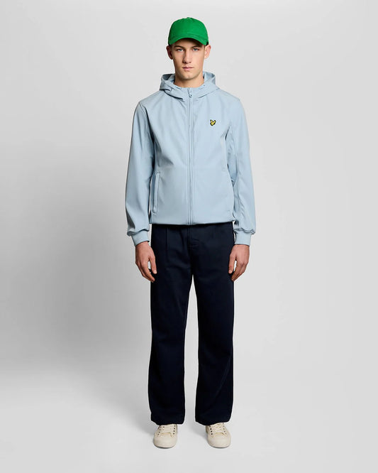Lyle & Scott Mesh Lined Softshell Jacket Opal Blue