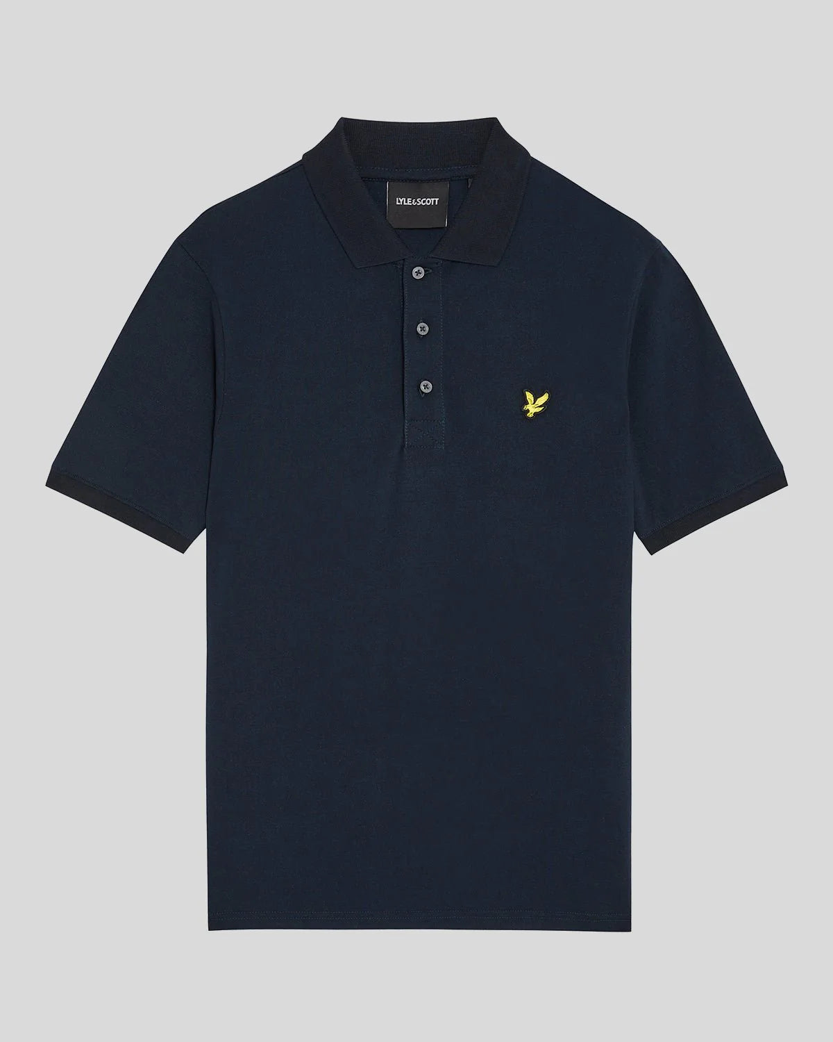 Lyle & Scott Plain Polo Shirt in Dark Navy