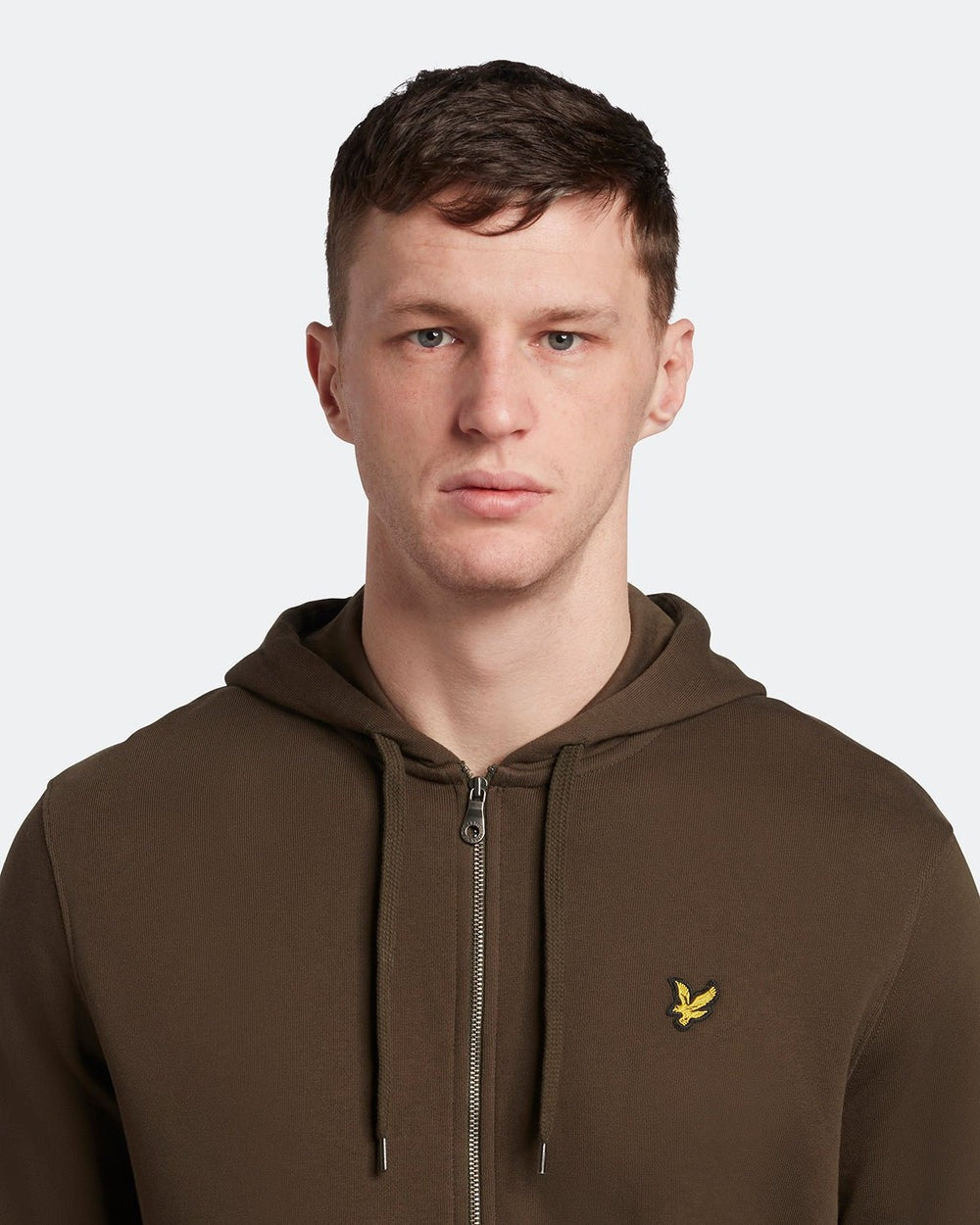 Lyle & Scott Zip Through Hoodie Olive