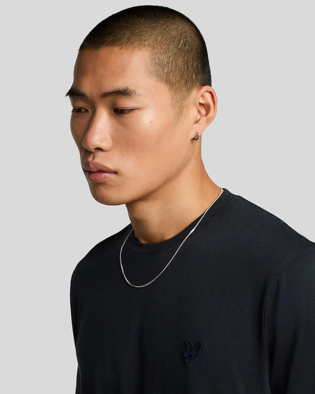 Lyle & Scott Superfine Tonal T-Shirt Dark Navy