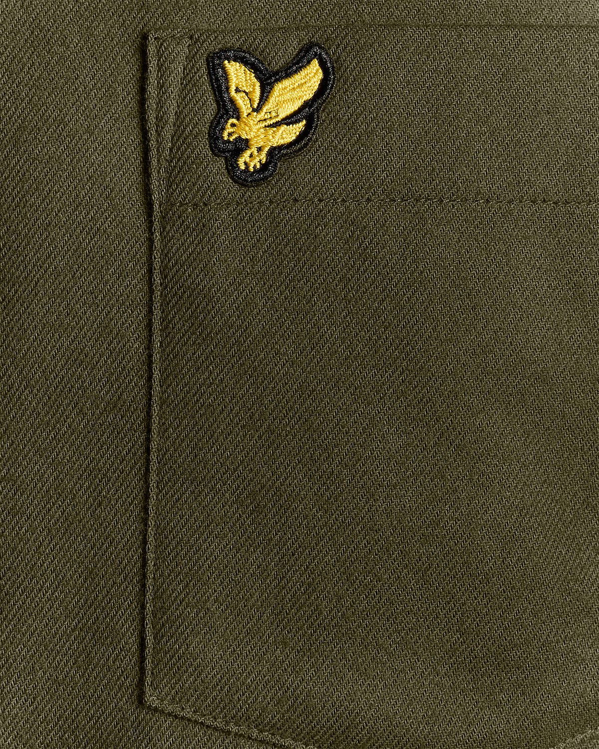 Lyle & Scott Plain Flannel Shirt Deep Depths