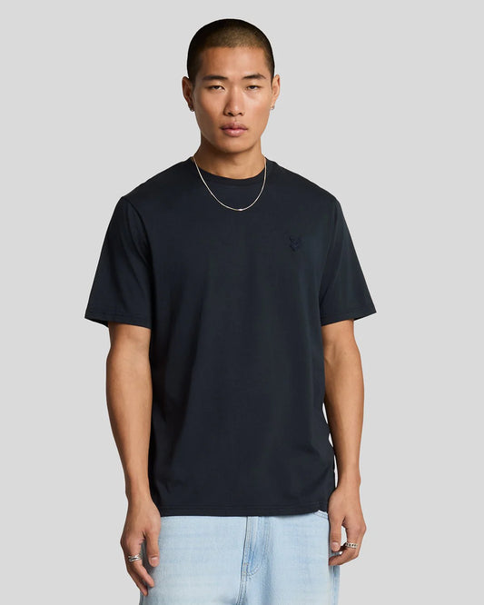Lyle & Scott Superfine Tonal T-Shirt Dark Navy