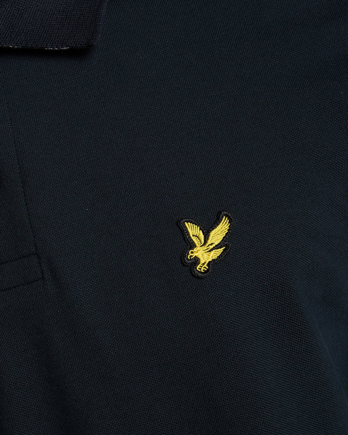 Lyle & Scott Striped Tipped Polo Dark Navy/Foam