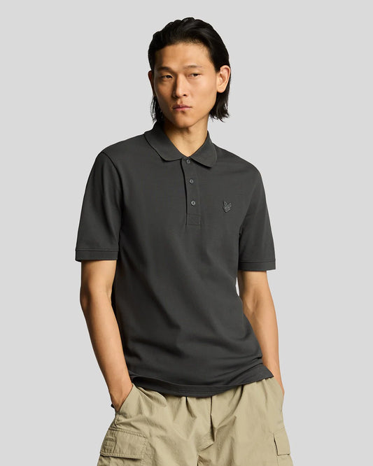 Lyle & Scott Superfine Cotton Polo Gunmetal