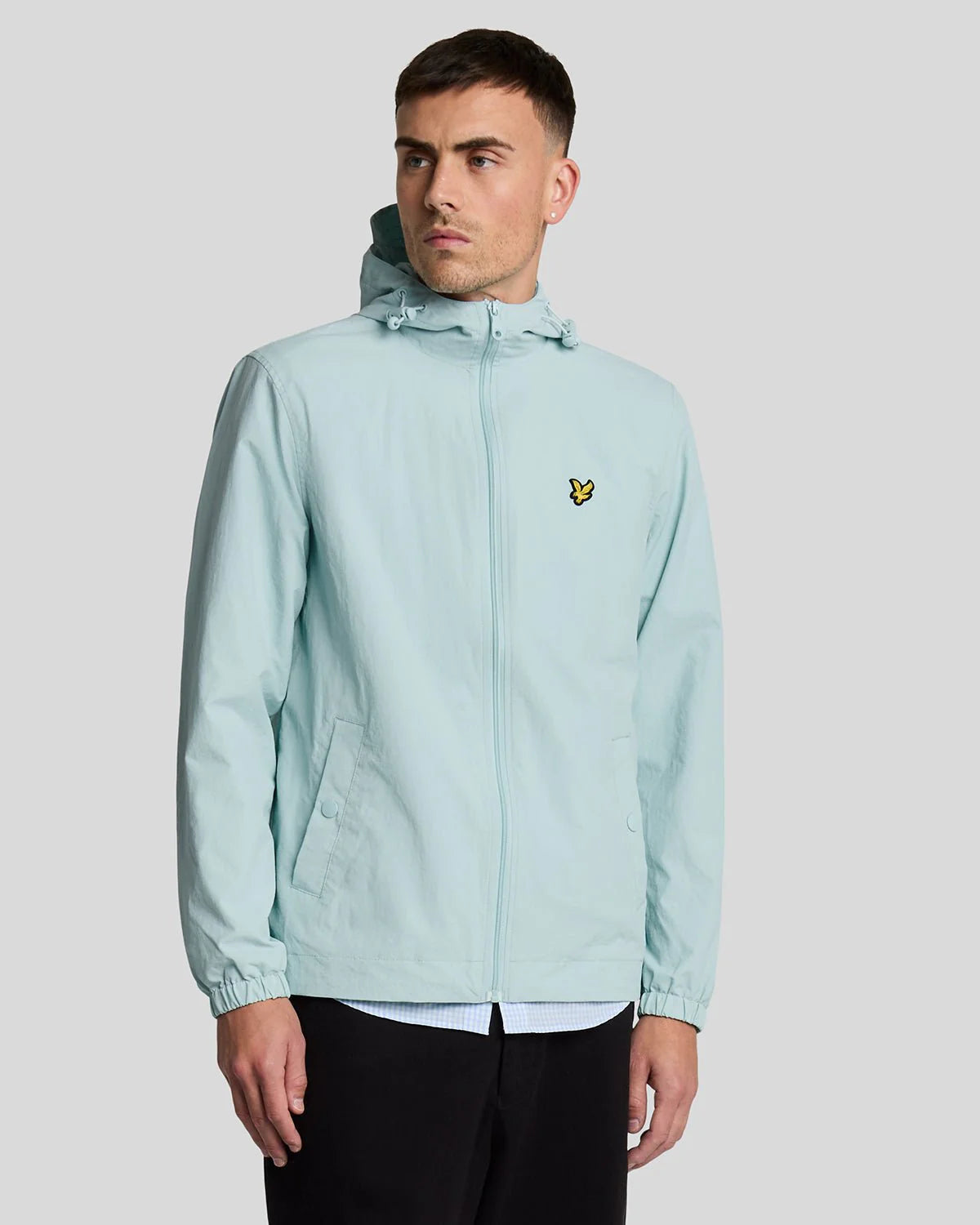 Lyle & Scott Zip Through Hooded Jacket Future Blue