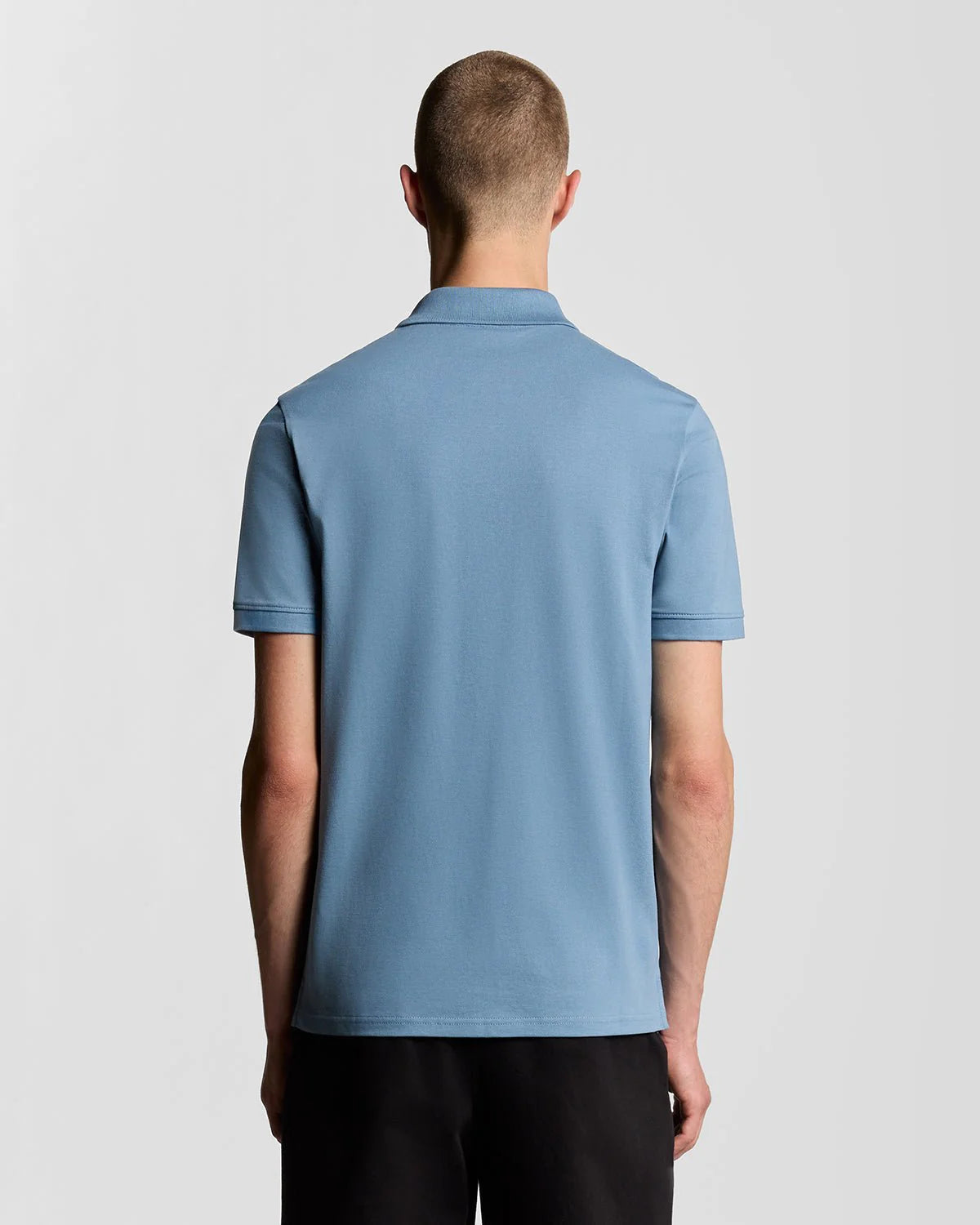 Lyle & Scott Plain Cotton Polo Ocean Sky