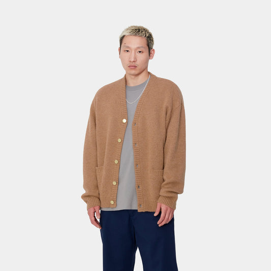 Carhartt WIP Merton Alpaca Cardigan Peanut