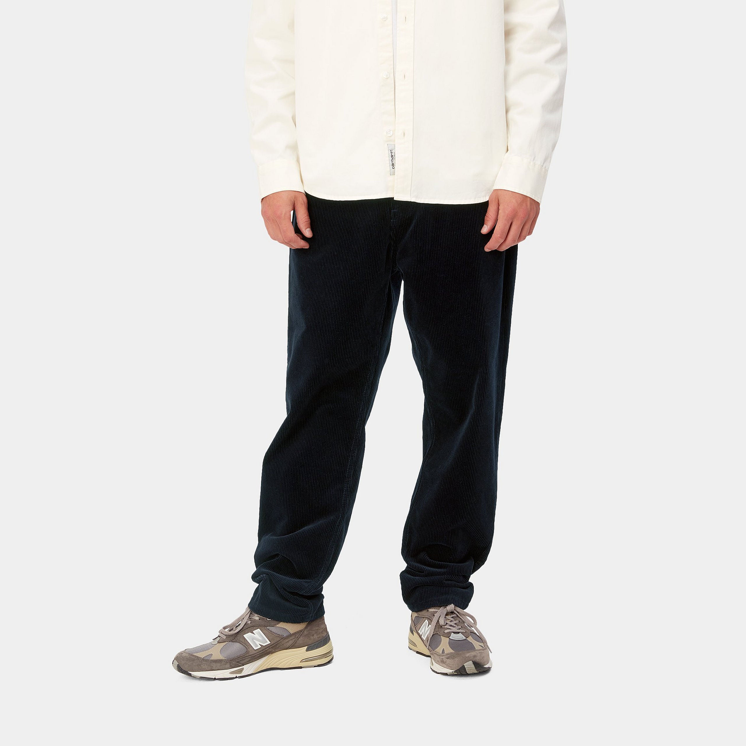 Carhartt WIP Newel Cord Pant in Dark Navy