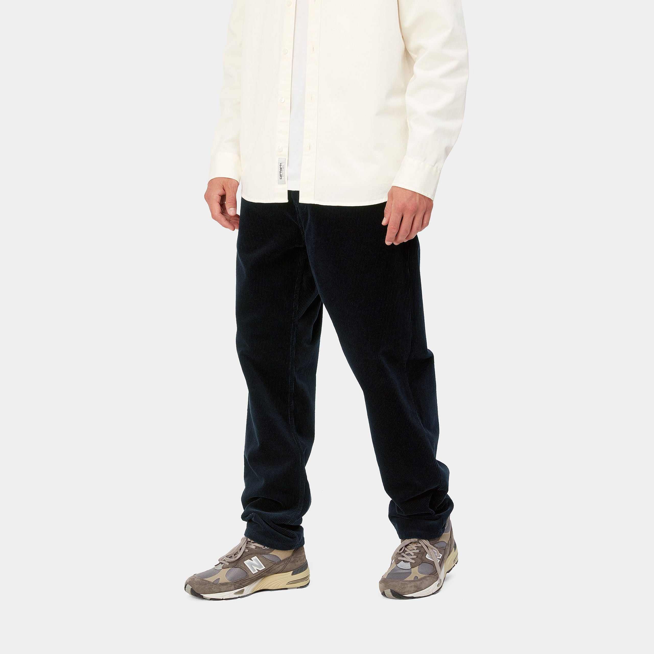 Carhartt WIP Newel Cord Pant in Dark Navy