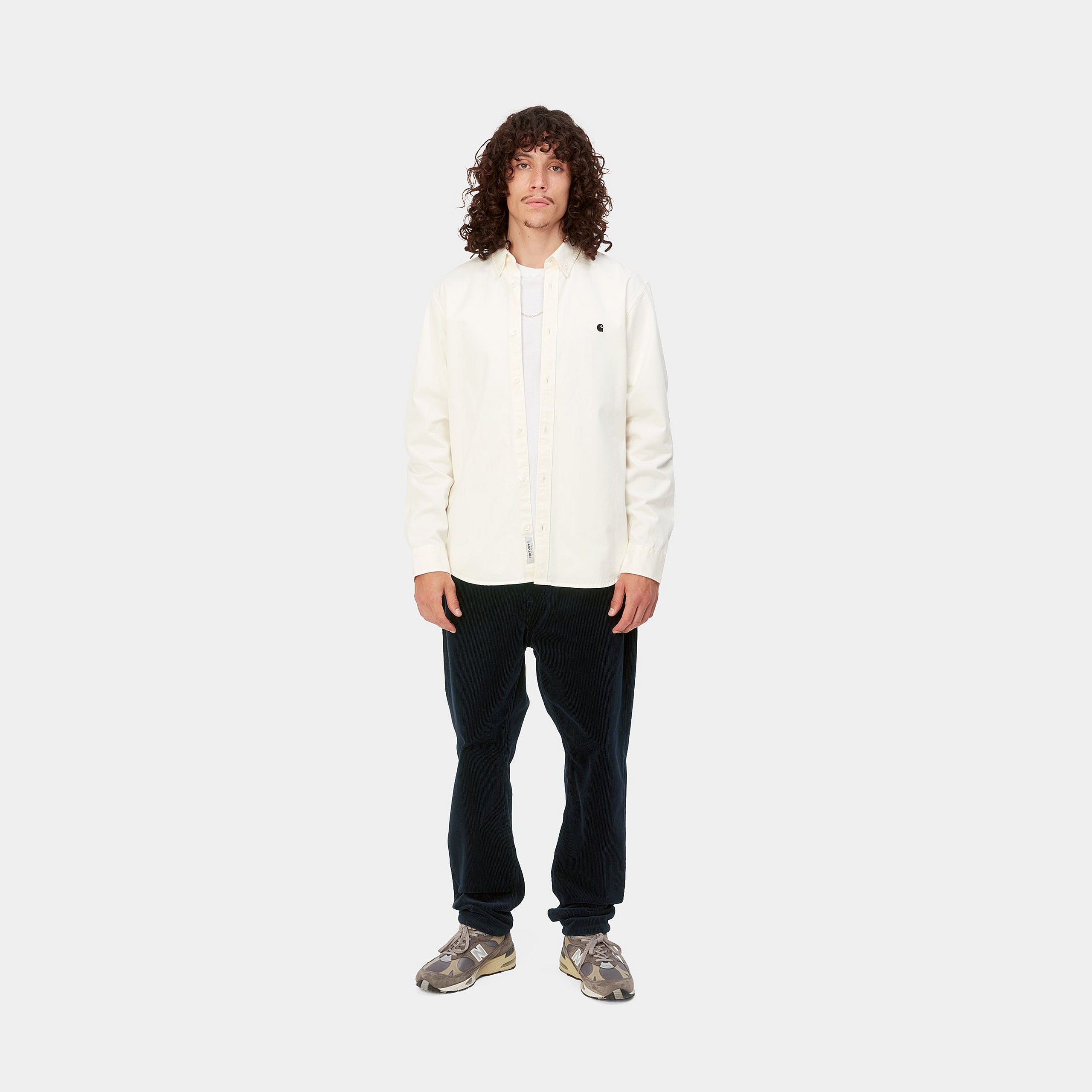 Carhartt WIP Newel Cord Pant in Dark Navy