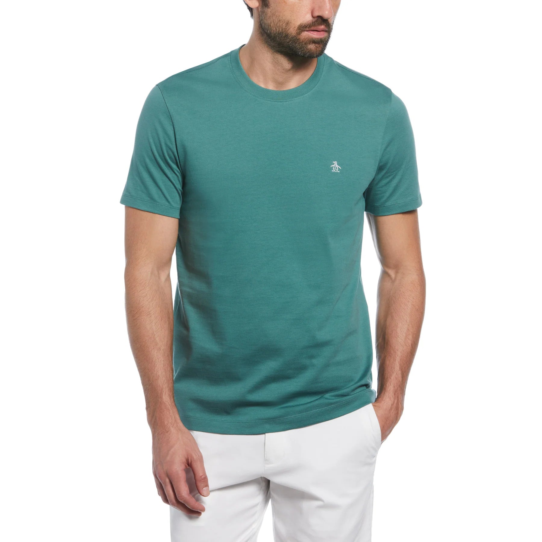 Original Penguin Embroidered Pete T-Shirt Sea Pine