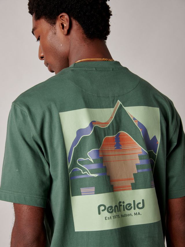 Penfield Forefounder Backprint T-Shirt Cilantro