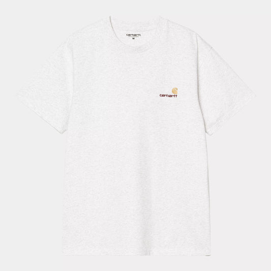 Carhartt WIP S/S American Script T-Shirt Ash Heather Grey