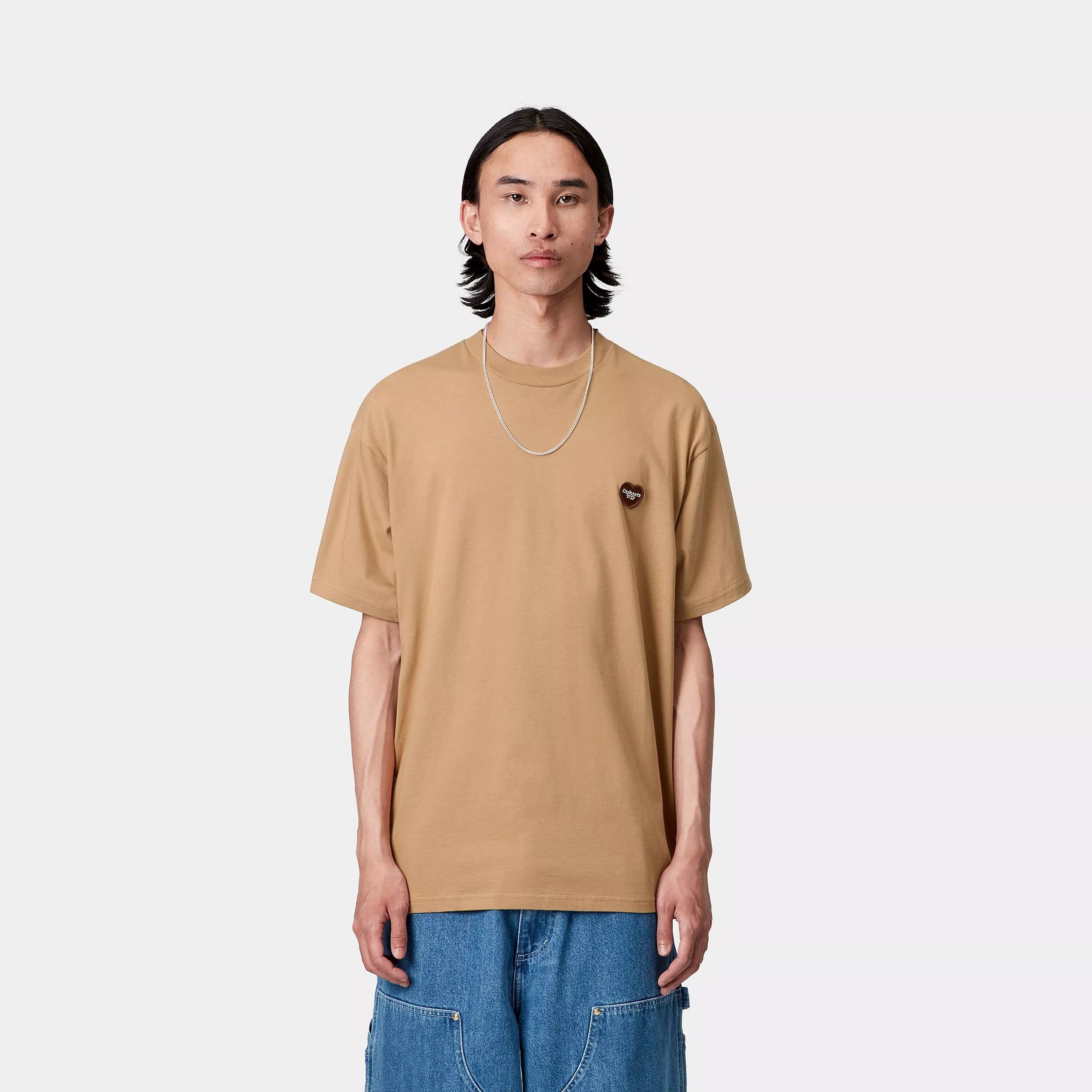 Carhartt WIP S/S Heart II Hartt Backprint T-Shirt Dusty H Brown