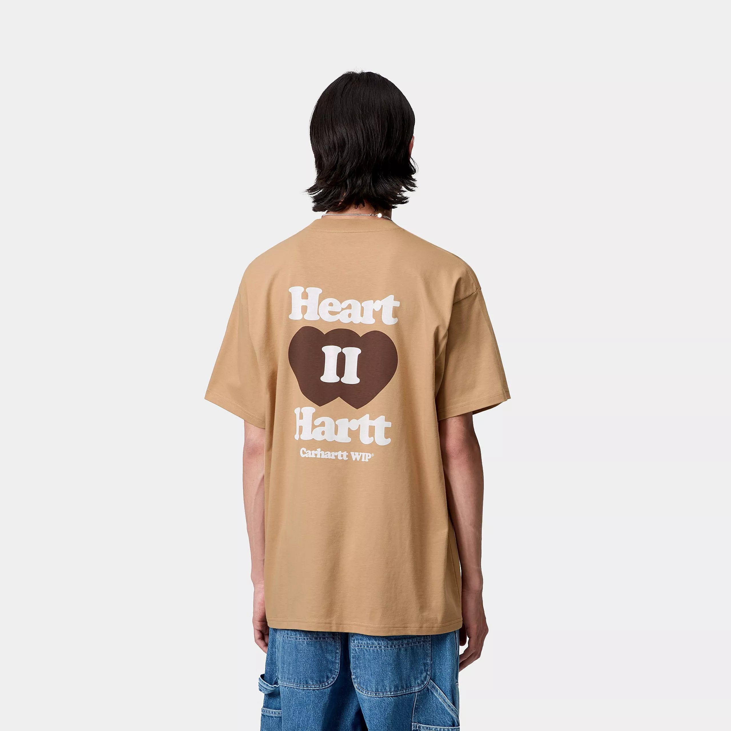 Carhartt WIP S/S Heart II Hartt Backprint T-Shirt Dusty H Brown