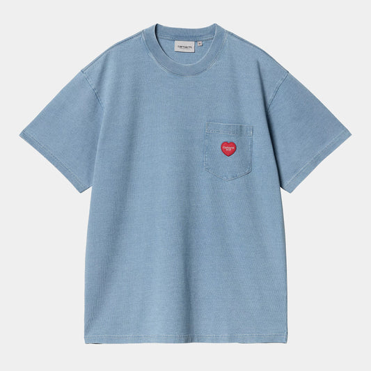 Carhartt WIP S/S Ingo Garment Dyed Pocket T-Shirt Light Blue