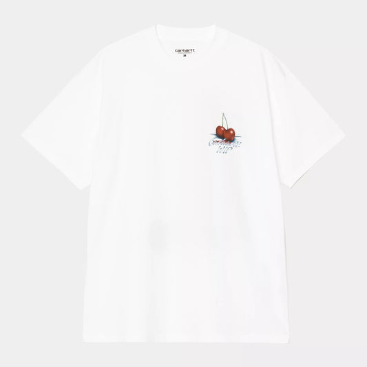 Carhartt WIP S/S Jake Garcia Cherry Print T-Shirt White