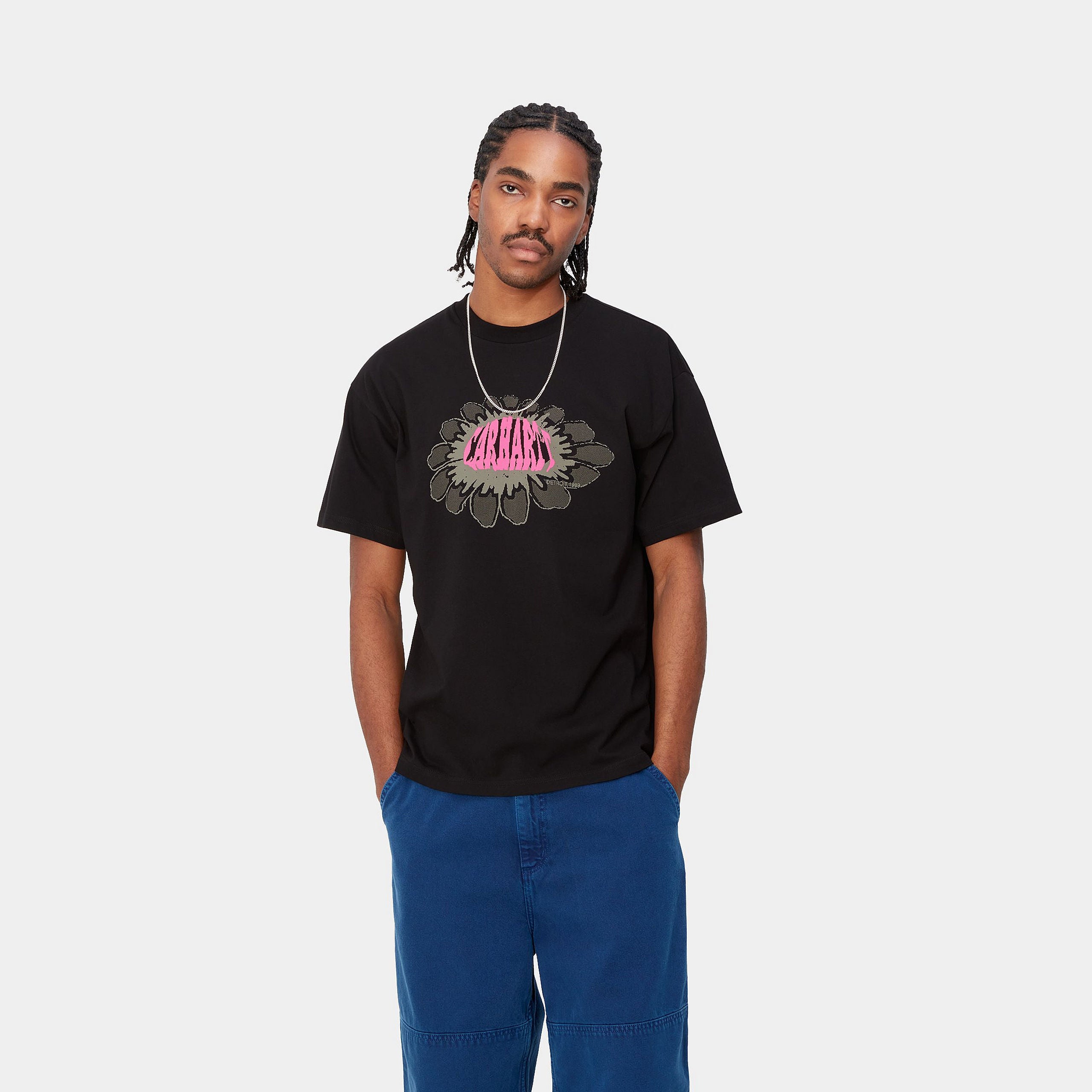 Carhartt WIP S/S Pixel Flower T-Shirt Black